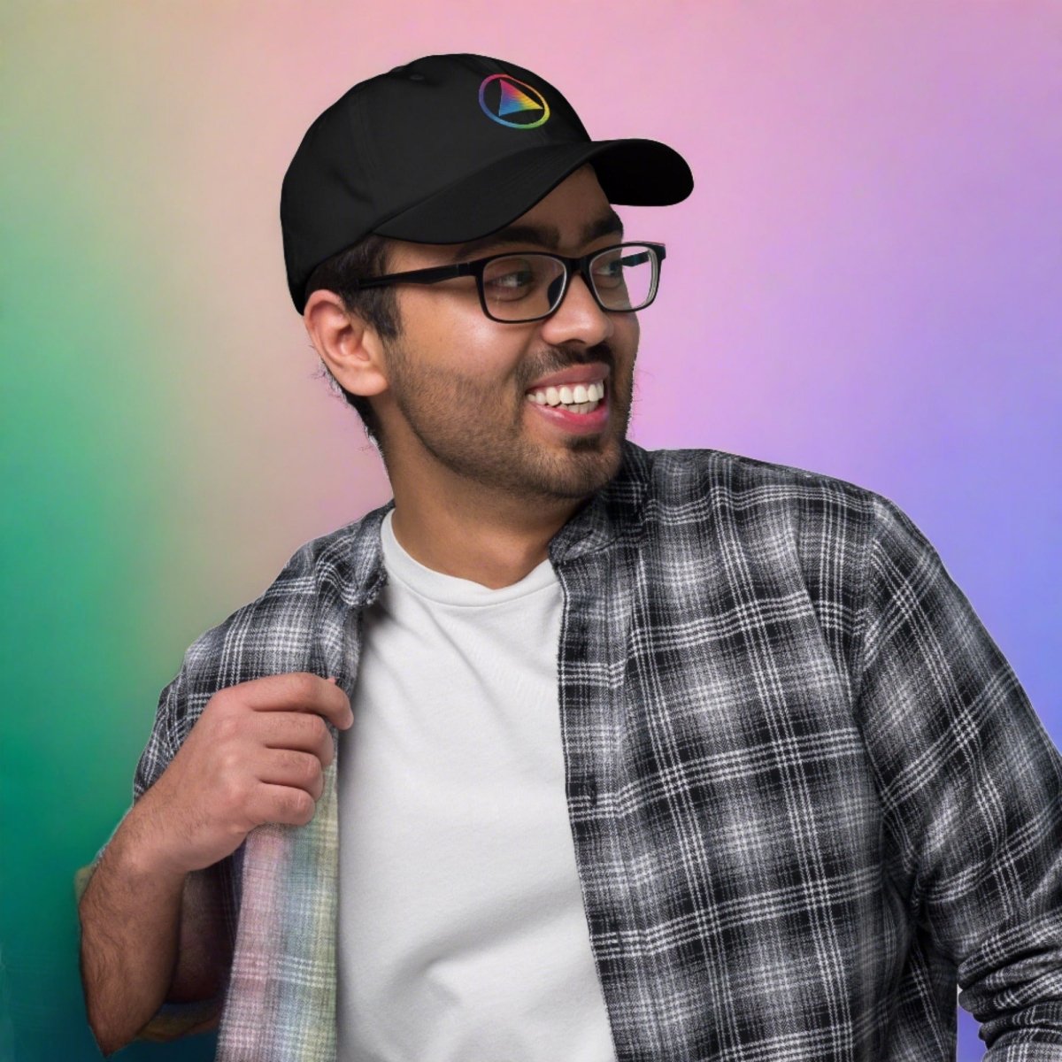 Rainbow Resilience Embroidered Pride Dad Hat - LGBTQ+ Support Baseball Cap for Men & Women - Perfect for Pride Parades, Festivals and Everyday Wear