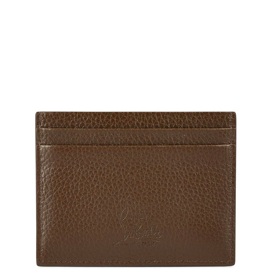 Christian Louboutin Spike Cardholder - Luxury Leather Credit Card Holder for Men & Women - Perfect for Parties, Travel & Everyday Use