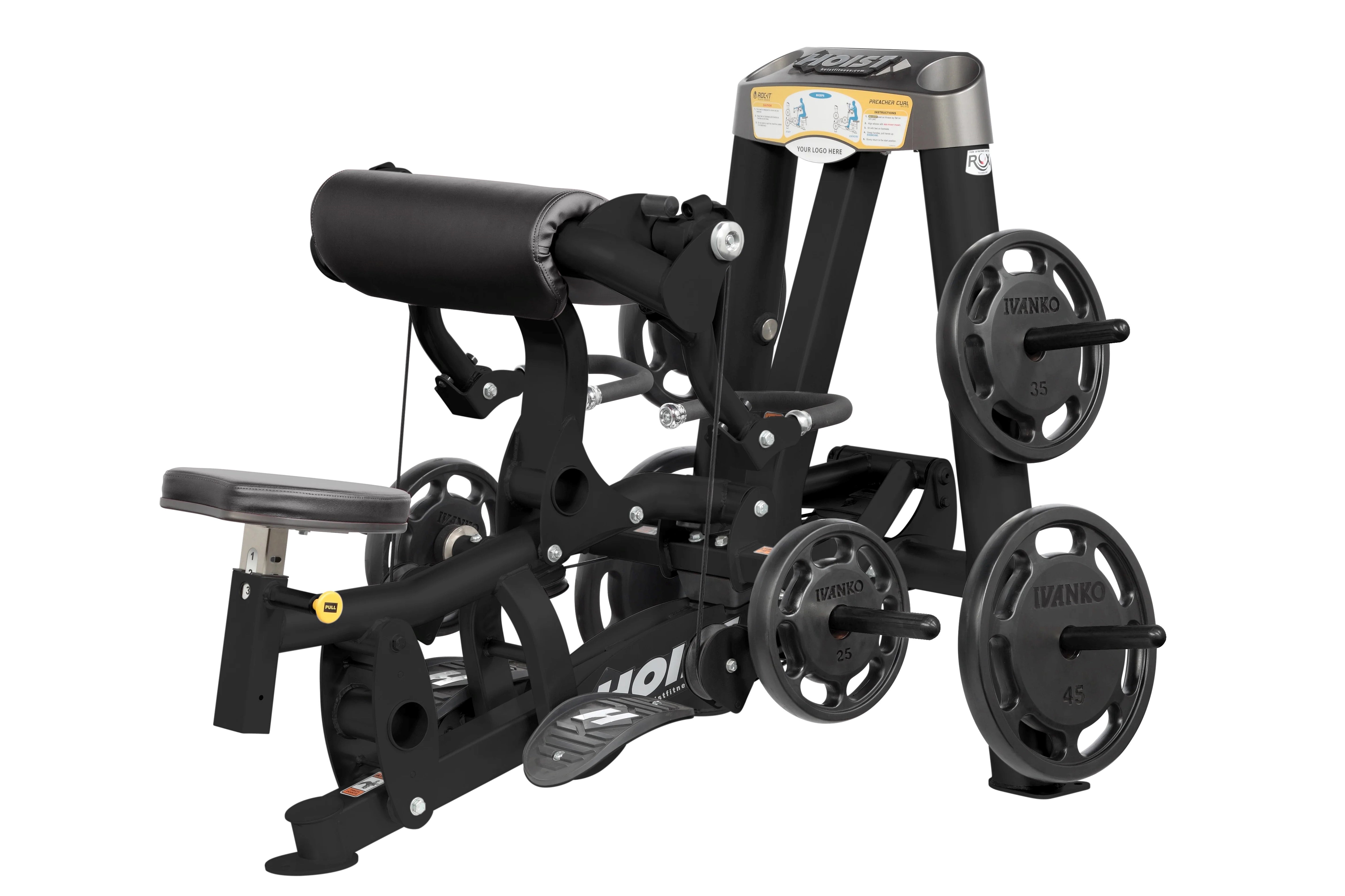 Hoist ROC IT Biceps Curl (RPL 5102) - Premium Gym Equipment for Arm Strength Training - Perfect for Home & Commercial Fitness Centers