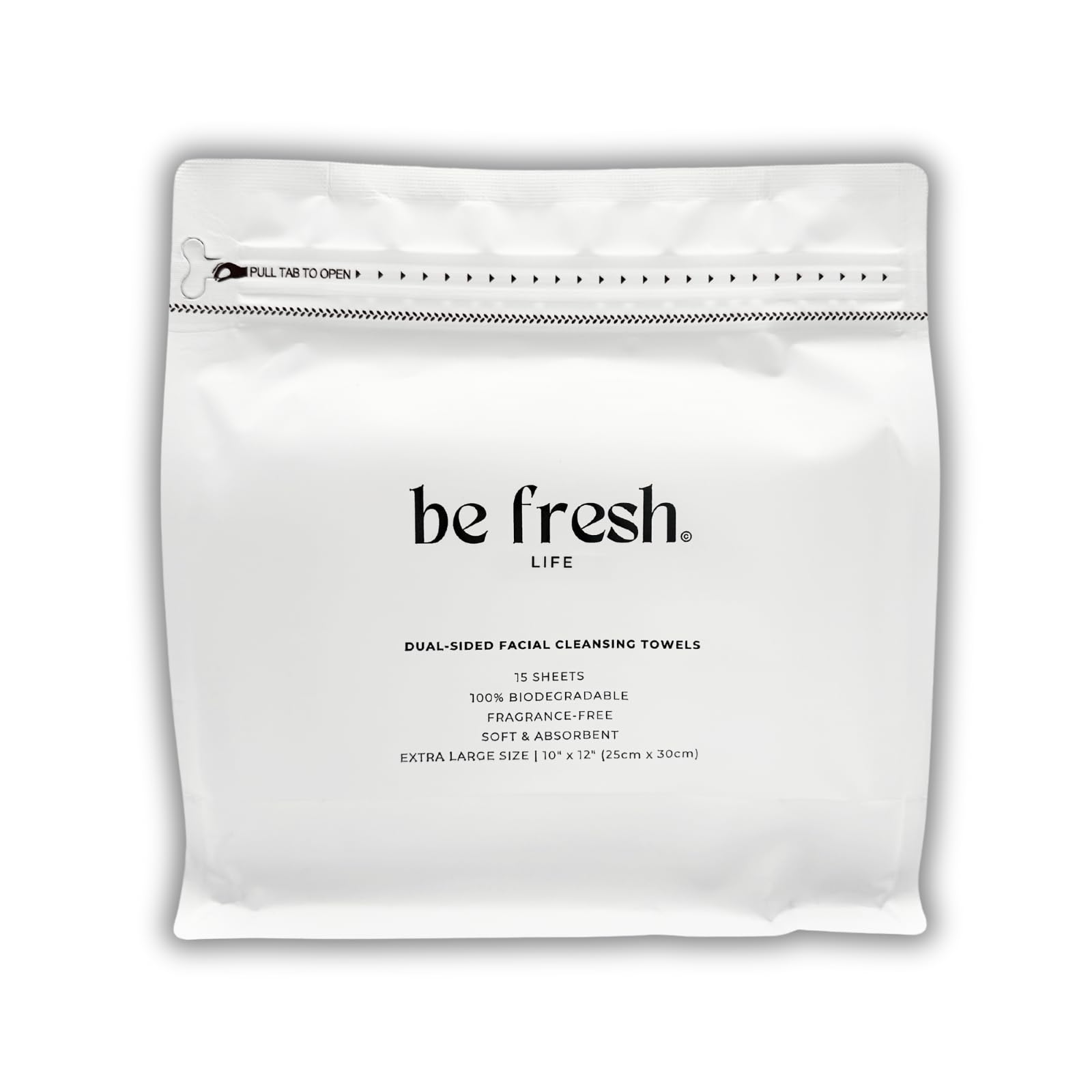 Dual-Sided Facial Cleansing Towels (15 Count) - Disposable Makeup Remover Wipes for Sensitive Skin | Gentle Exfoliating & Oil Control | Perfect for Travel, Gym & Daily Skincare Routine