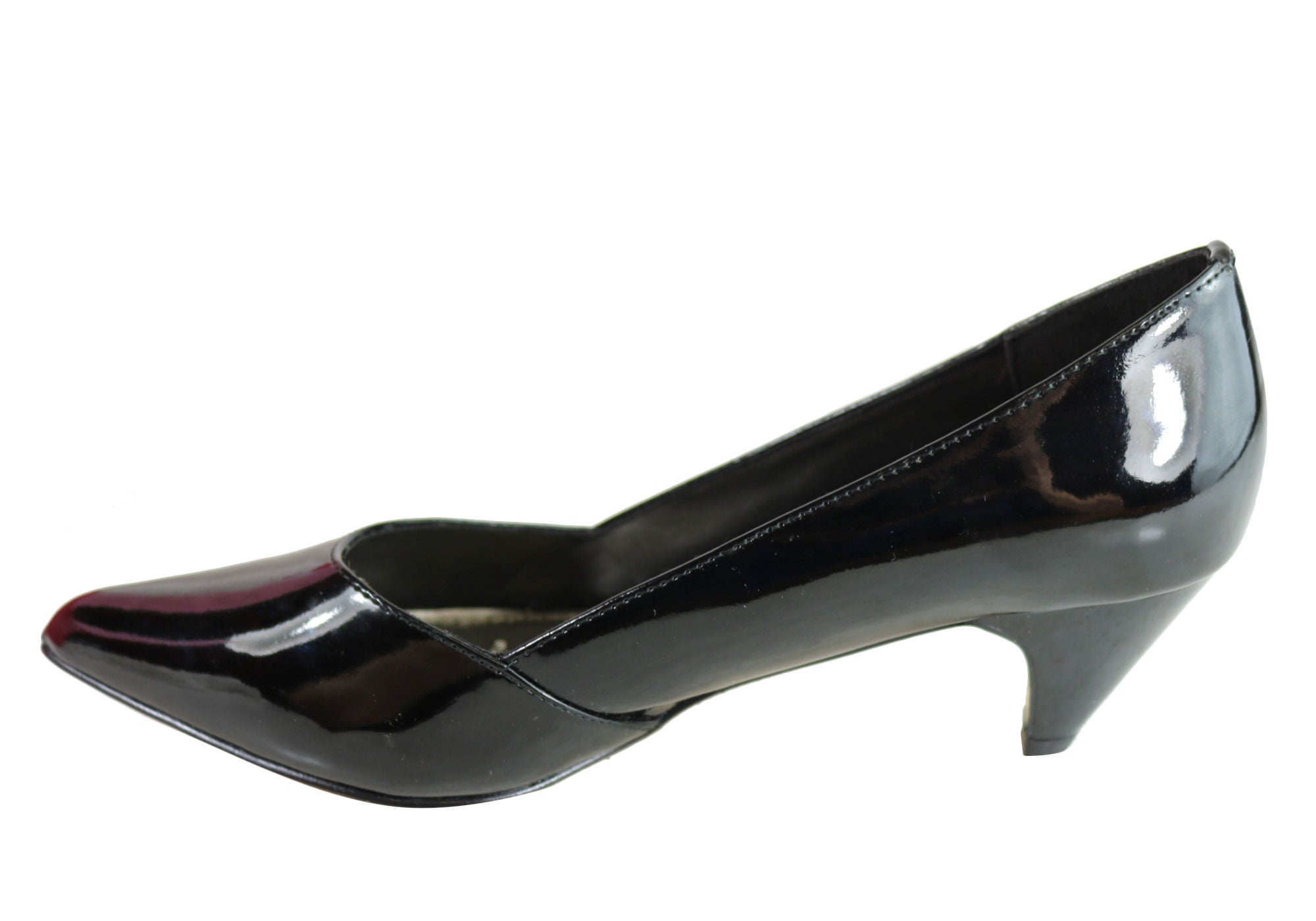 Bonbons Trump Women's Comfortable Mid Heel Pointed Toe Pump Shoes - Elegant Office & Party Dress Shoes for Professional Women