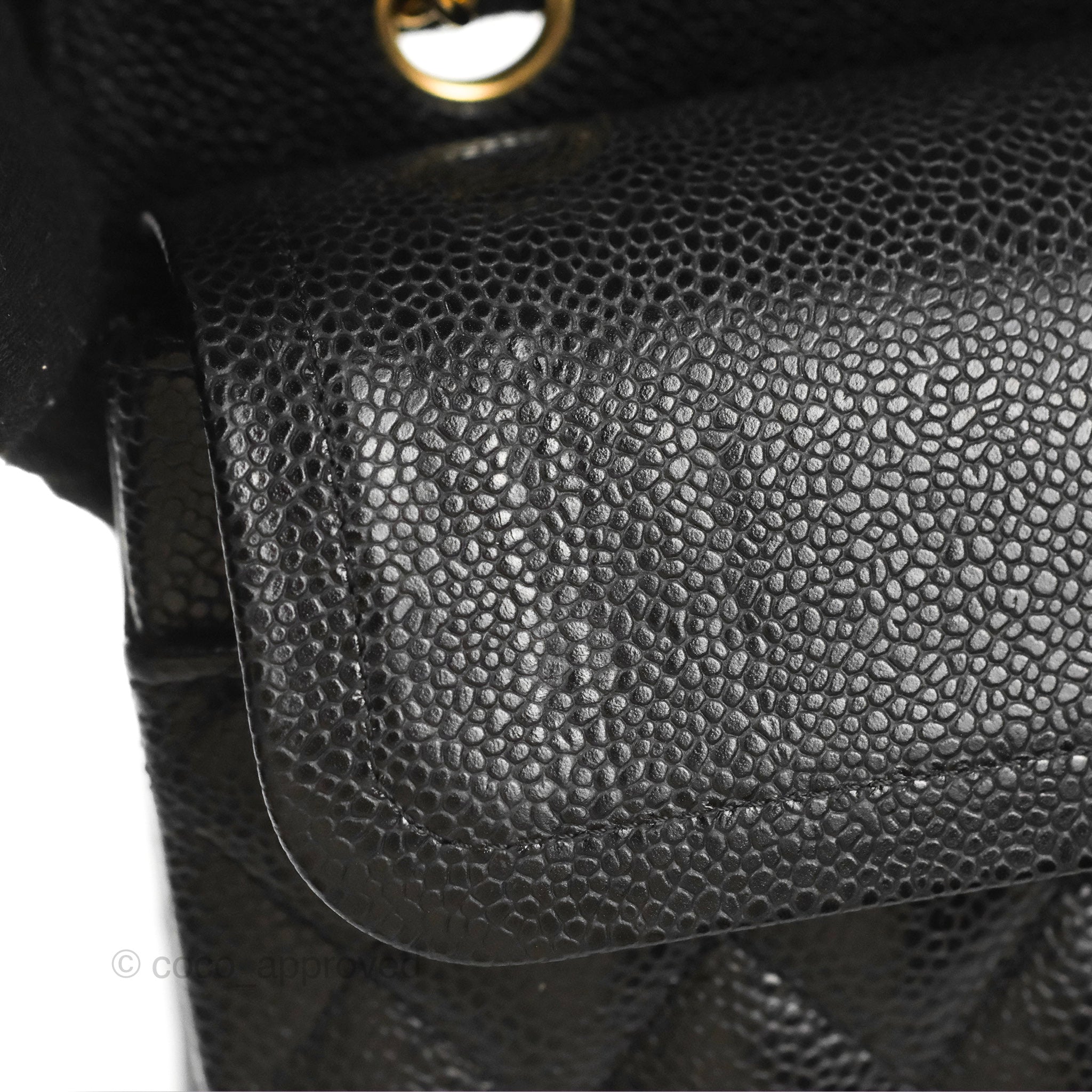 Chanel Classic Medium Double Flap Bag in Black Caviar Leather with Gold Hardware - Luxury Designer Handbag for Women, Perfect for Work, Evening Events & Special Occasions