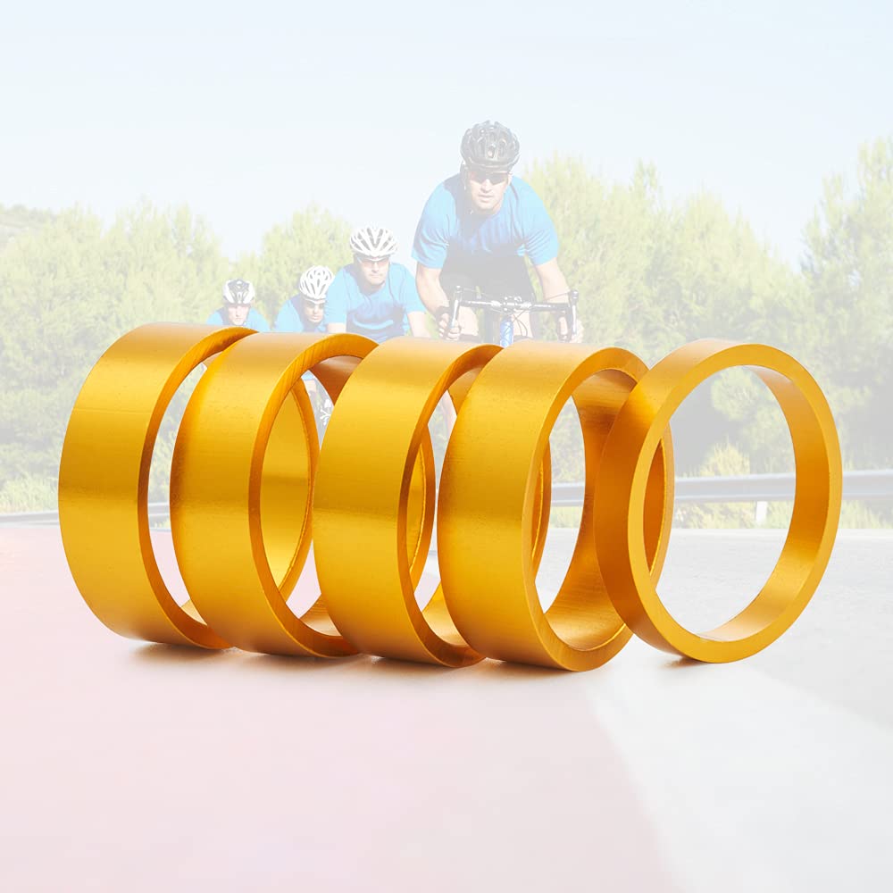 Carbon Fiber Bicycle Headset Spacer 1-1/8 inch 28.6mm with Stem Top Cap, Star Nut & Titanium Bolt - Lightweight Aluminum Alloy MTB Road Bike Spacer Kit for Smooth Riding & Easy Installation