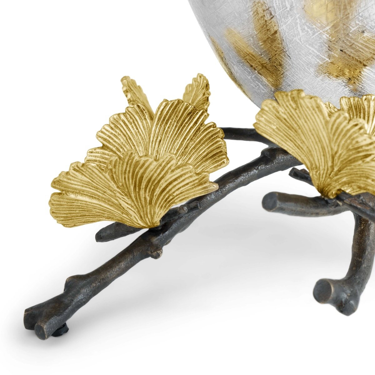 Butterfly Ginkgo Footed Vase - Elegant Ceramic Flower Vase for Home Decor, Wedding Centerpiece, and Tabletop Display