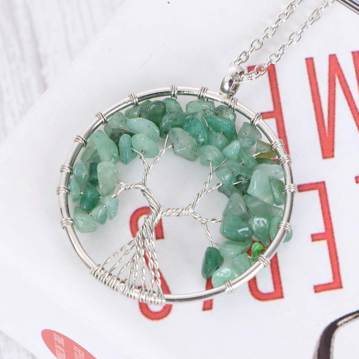 Trendy Women's Quartz Pendant Necklace - Floating Gemstone Crystal Choker for Everyday Wear & Special Occasions | Dainty Gravel Miss Accessories Jewelry Gift for Her