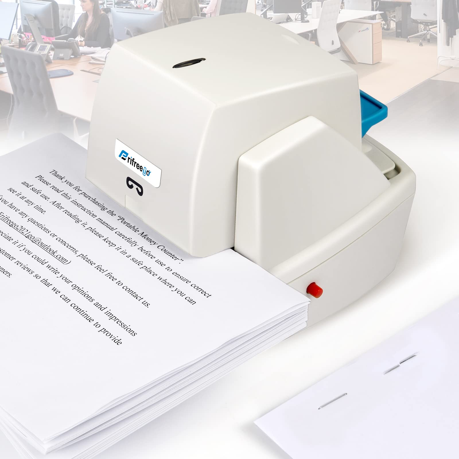 Heavy Duty Electric Stapler - 70 Sheet Capacity, 60g Paper, Automatic Flat-Clinch Technology, Quiet & Anti-Jam Design for Office, School, Home Use - Includes 5500 Staples (Perfect for Reports, Presentations, Bookbinding & Document Organization)