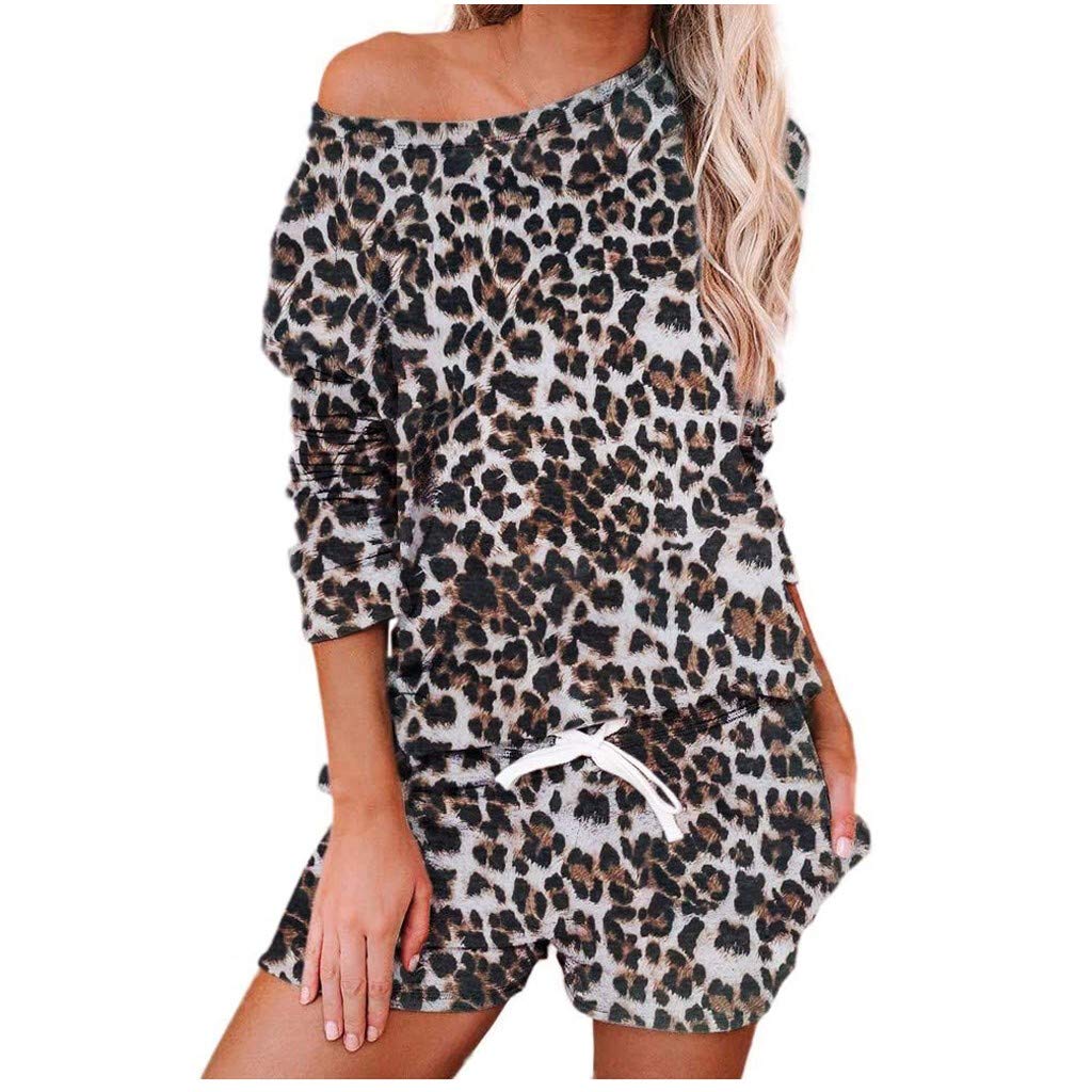 LOOKAA Women's Camouflage Tracksuit Set - Lounge Wear, Sleepwear & Leisure Outfit for Comfortable Home, Gym, and Travel Wear