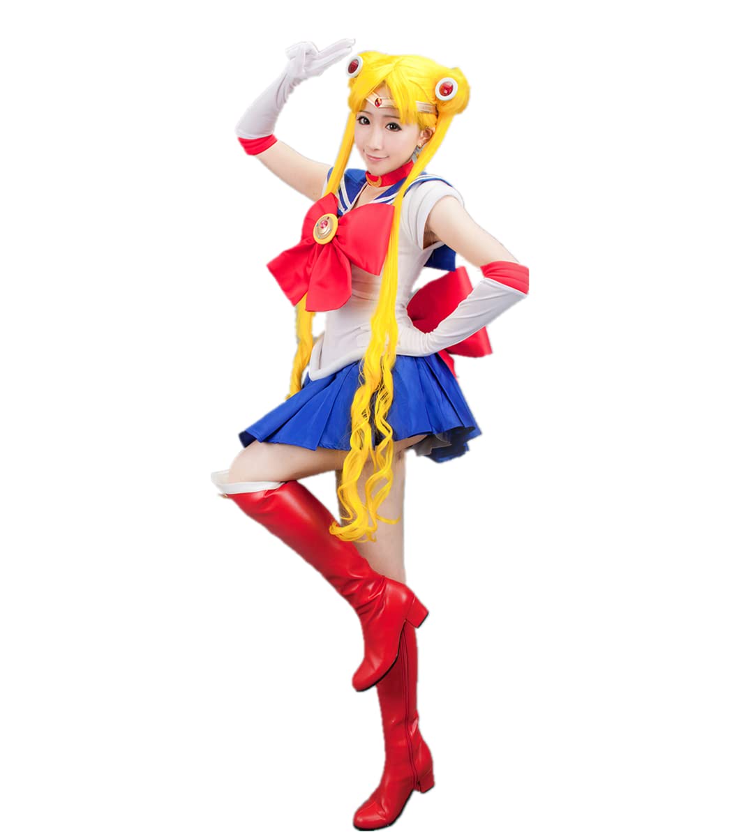 Usagi Tsukino Cosplay Costume - Anime Sailor Moon Outfit for Women with Skirt Set | Perfect for Halloween, Comic Con & Cosplay Events
