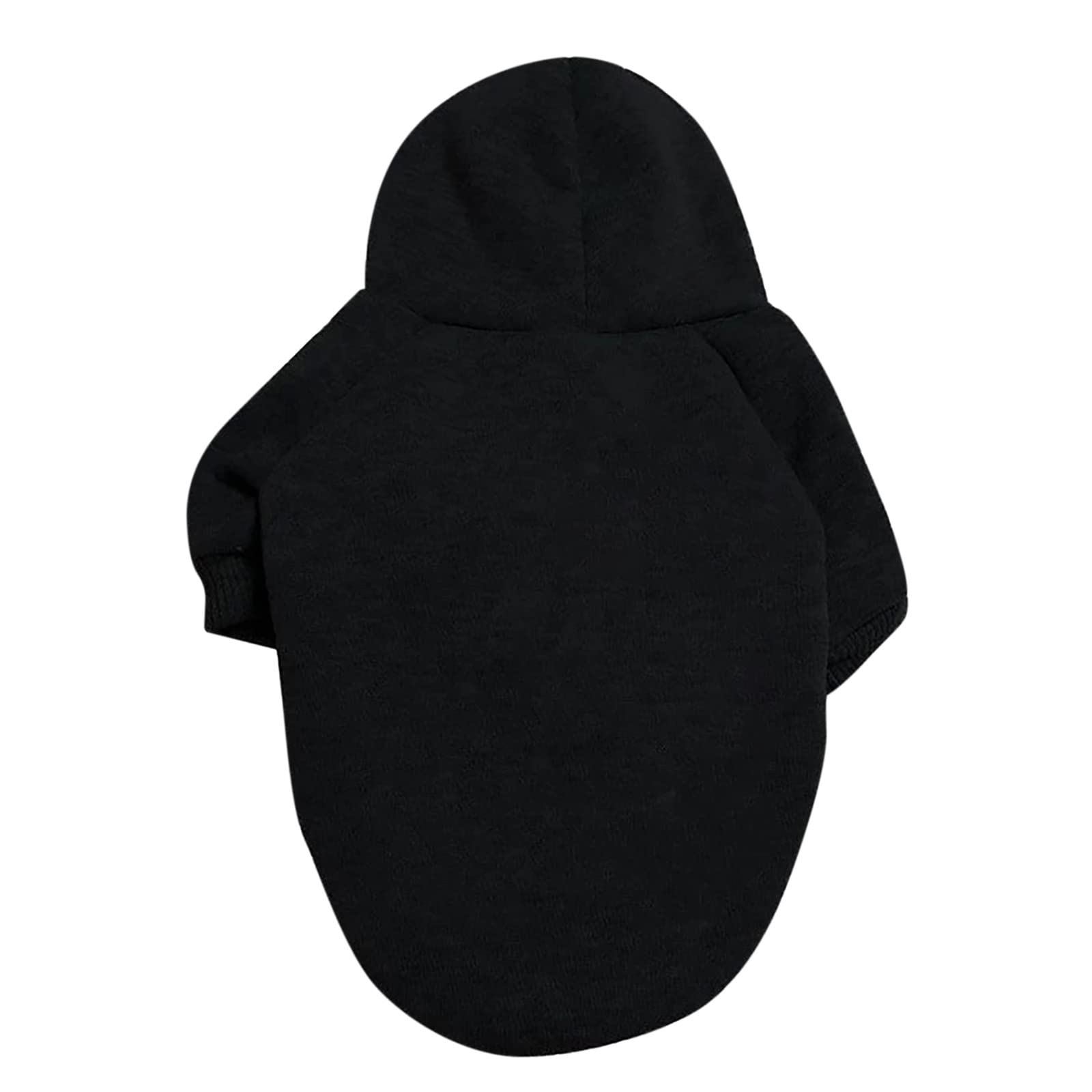 Solid Color Dog Sweater - Warm Pet Clothing for Small, Medium & Large Dogs - Cozy Spring, Autumn & Winter Outfit - Black Size M - Perfect for Daily Walks & Outdoor Adventures