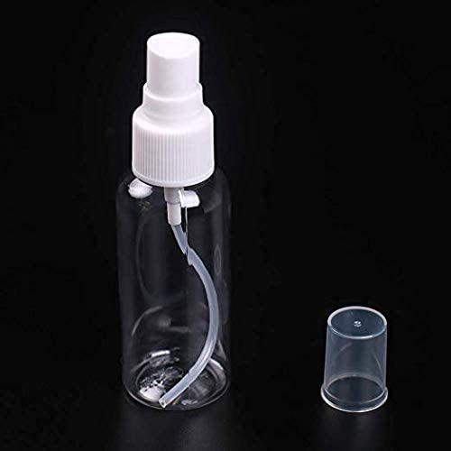 DIY Crafts 1 Set White Travel Bottles - Clear Plastic Toiletry Containers for Liquids | Refillable Leak-Proof Air Travel Accessories | Perfect for Vacation, Gym & Flight Essentials (1 Set, White)