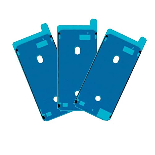 Waterproof Pre-Cut Frame Adhesive Sticker for Apple iPhone 8 Plus 5.5 Inch - 3 Pack White - Perfect for Screen Repair, DIY Projects & Phone Protection