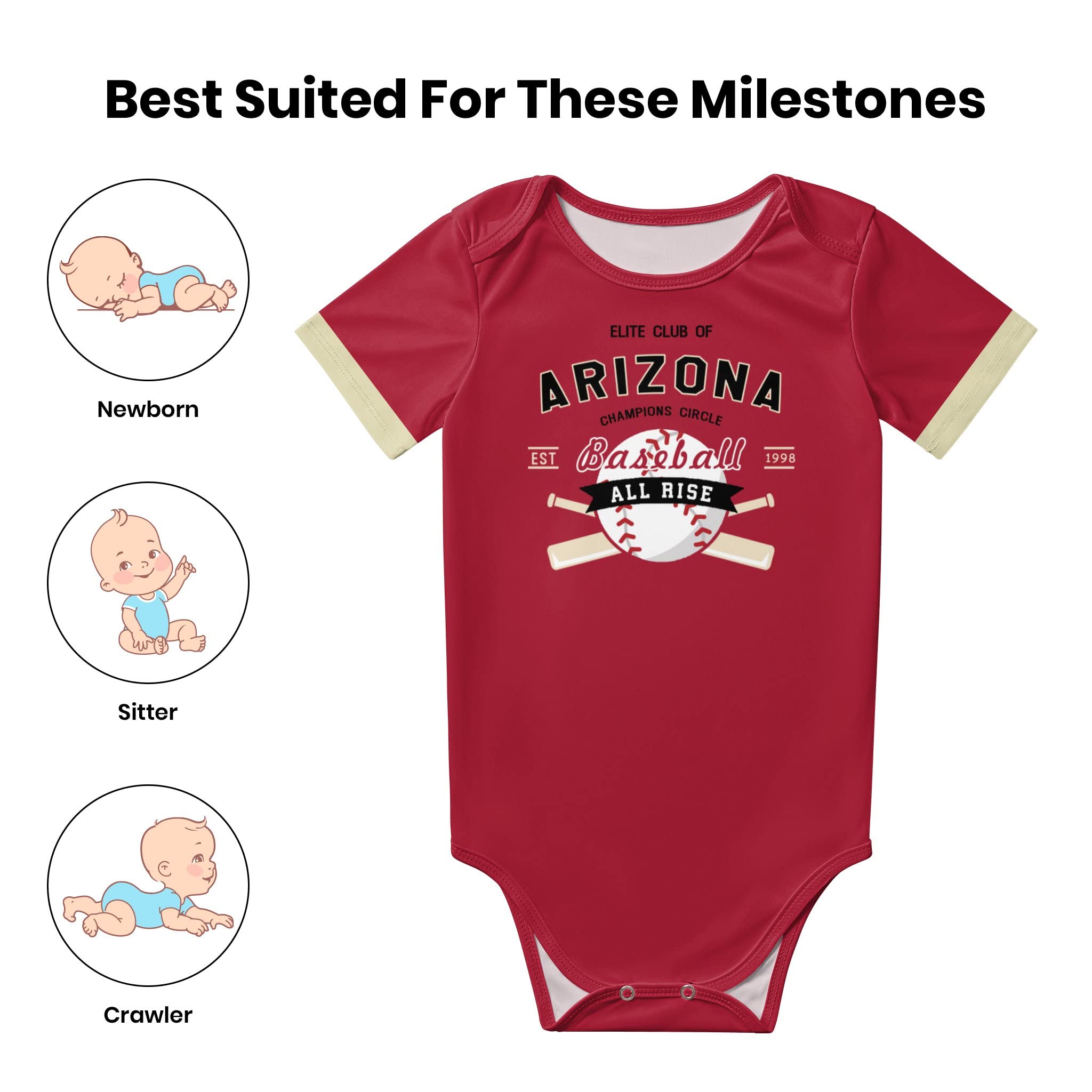 Personalized Baby Onesie with Custom Name & Number - Cute Newborn Outfit for Boys & Girls - Perfect Baby Shower Gift & Birthday Present