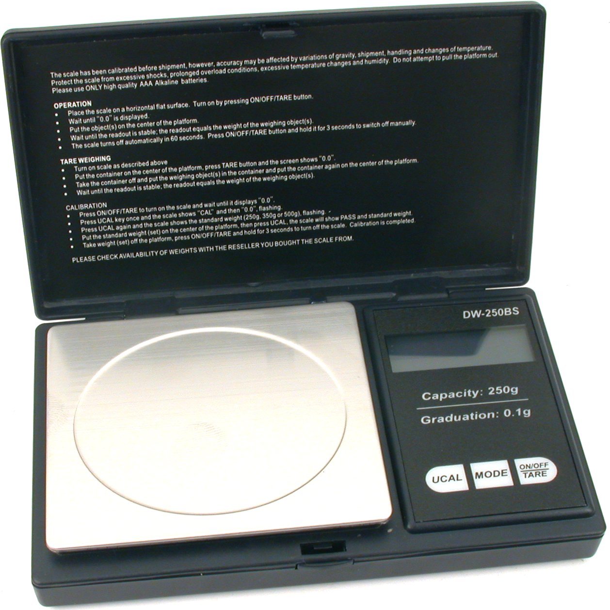 250 Gram Digital Pocket Scale - High Precision 0.1g to 250g Portable Gold Jewelry Scale | Perfect for Weighing Gold, Silver, Coins, Herbs & Kitchen Ingredients