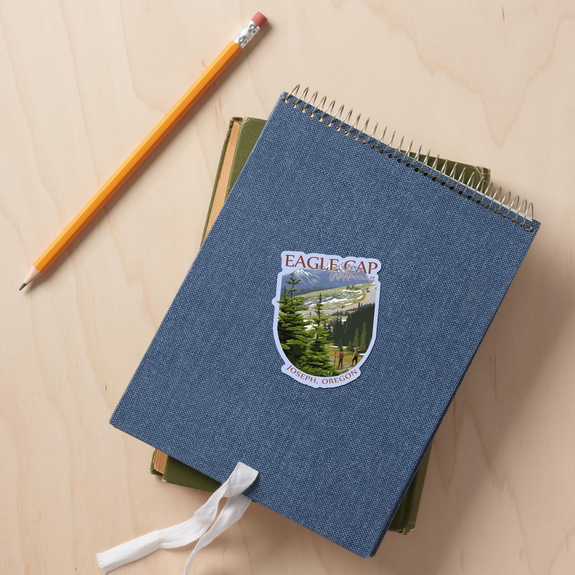 Joseph Oregon Eagle Cap Wilderness Vinyl Stickers - 1 to 3 Inch Waterproof Die-Cut Decals for Cars, Water Bottles, Laptops & Coolers - Perfect for Hiking Gear, Trail Ridge Road Adventures & Outdoor Enthusiasts