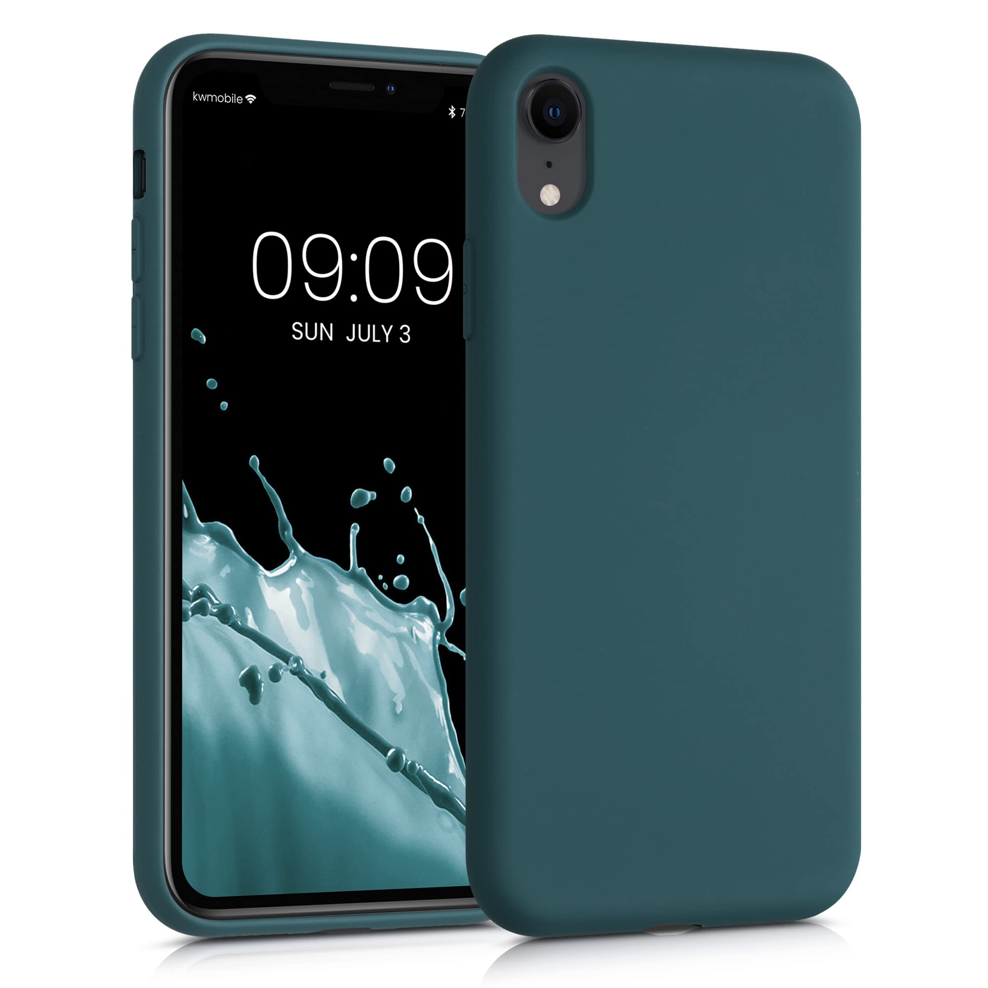 kwmobile Soft TPU Slim Protective Case for Apple iPhone XR - Teal Matte Cover | Shockproof & Scratch Resistant | Perfect for Everyday Use, Work & Travel