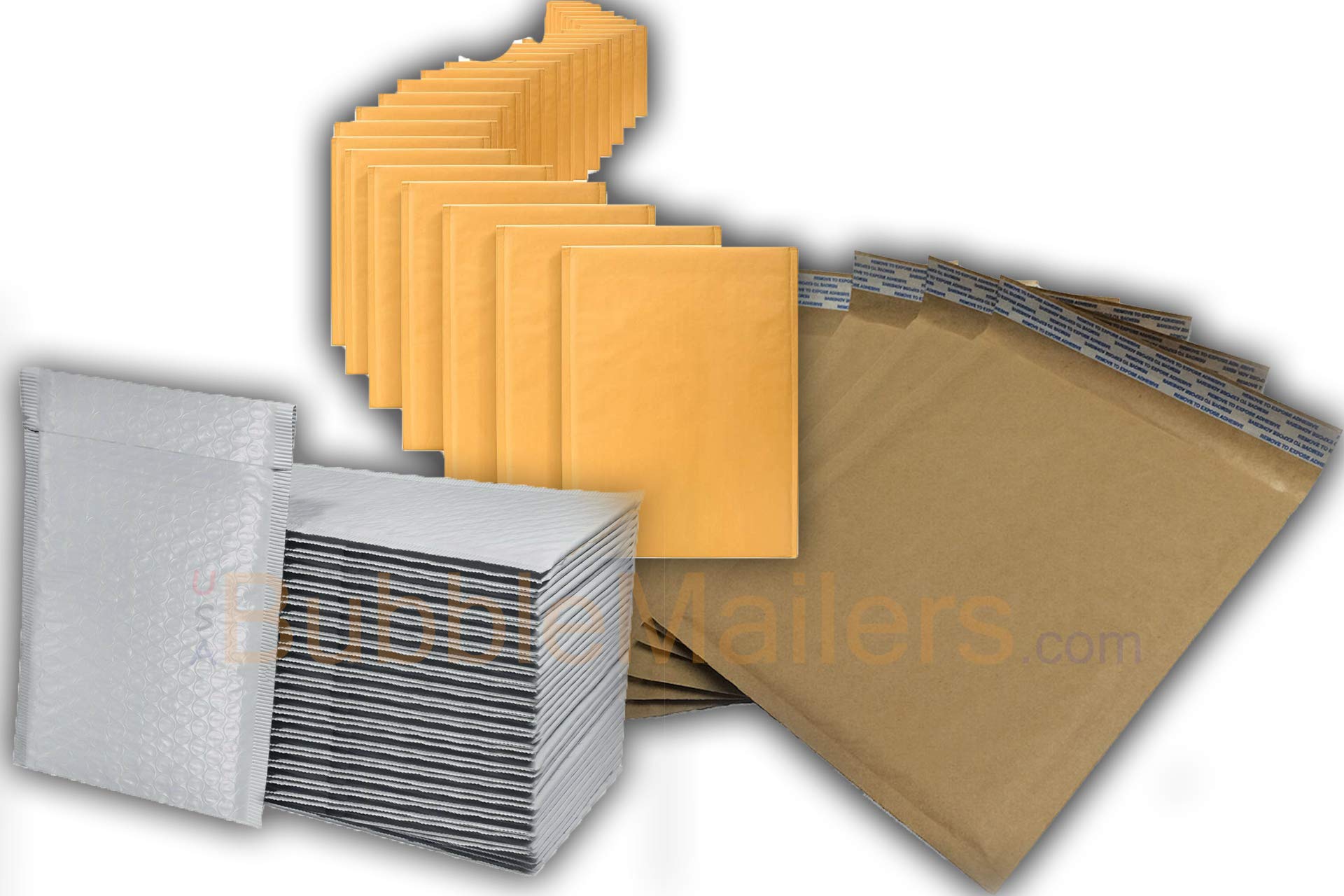 Premium #2 Kraft 8.5x12 Gold Bubble Mailers - 200 PCS Padded Poly Shipping Envelopes for Ecommerce, Small Business & Online Stores | Durable, Water-Resistant Packaging for Jewelry, Cosmetics & Apparel Shipments | Made in USA