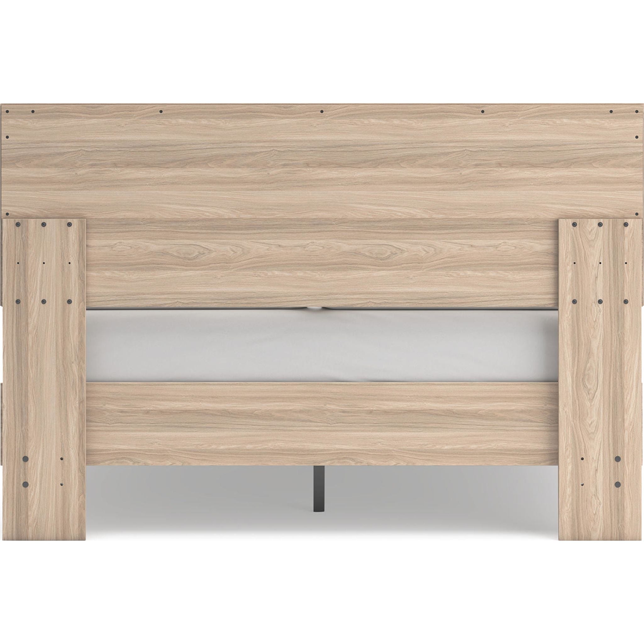 Battelle Queen Platform Bed Frame with Headboard - Tan Brown Wooden Bed Frame for Bedroom, Modern Minimalist Design, Sturdy & Noise-Free, Perfect for Small Spaces & Guest Rooms