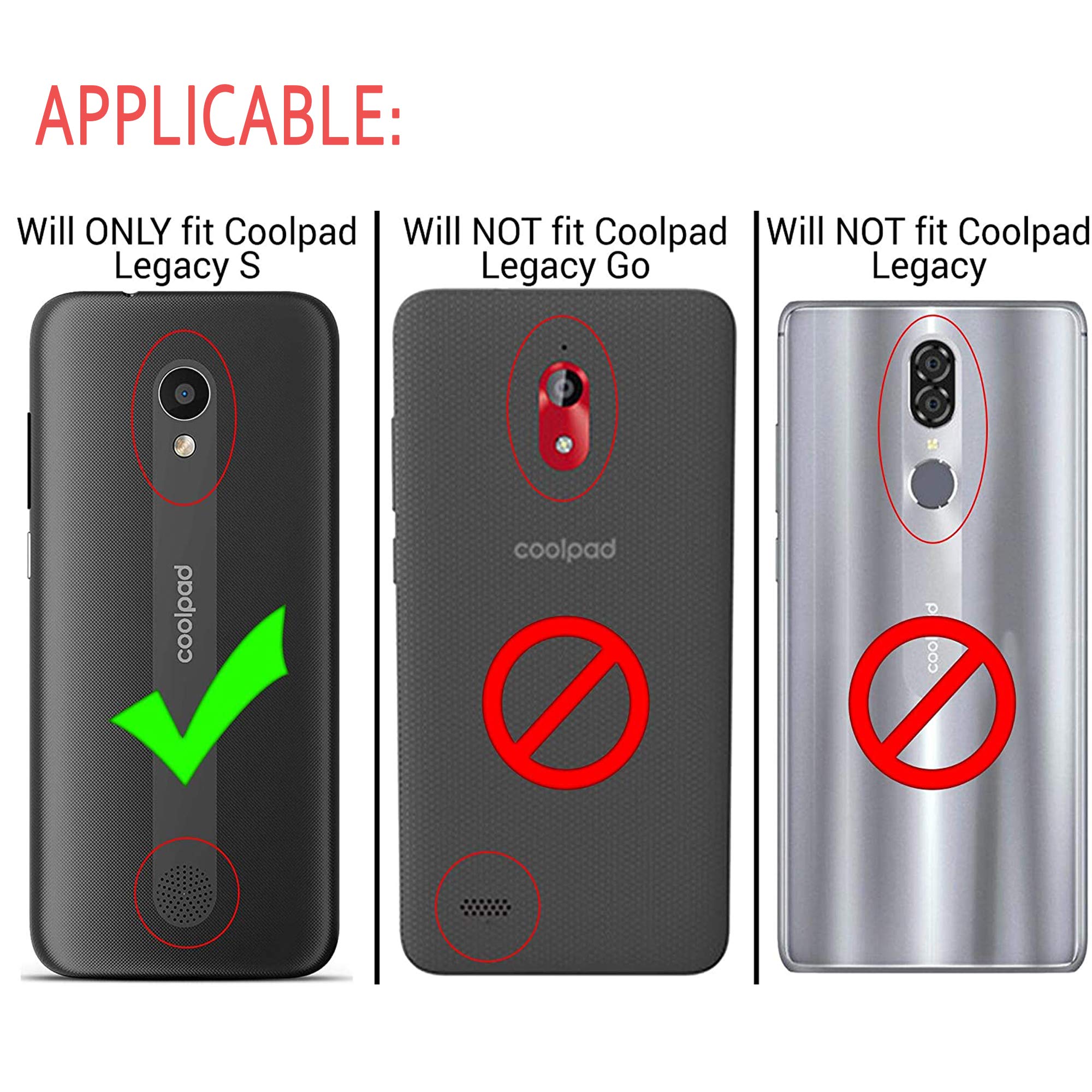 Shockproof Coolpad Legacy S Case with 360° Rotating Ring Kickstand & HD Screen Protector - Dual Layer Protective Phone Cover for Coolpad Legacy S-ZS (Black) | Perfect for Work, Travel & Outdoor Activities