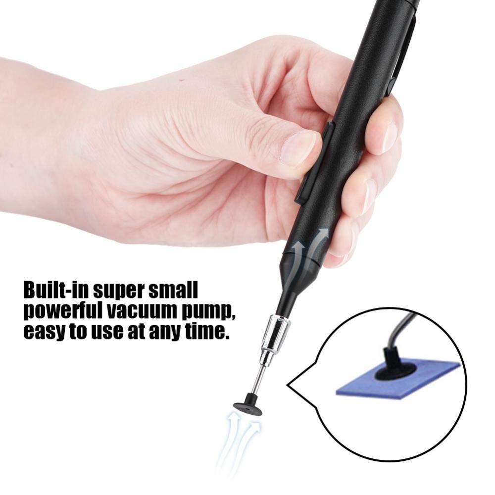 Taidda Anti-Static Vacuum Suction Pen Kit with Powerful Mini Pump - Precision IC/SMD Component Pickup Tool for Electronics Repair, PCB Assembly & Microchip Handling | Ideal for Circuit Board Soldering, Phone Repair & Small Parts Placement
