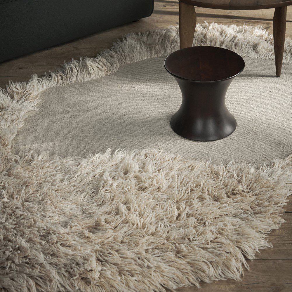 FERM LIVING Norte Jute Rug - Natural Fiber, 200x150cm (6.5x5ft) Handwoven Boho Chic Area Rug for Living Room, Bedroom & Nursery Decor