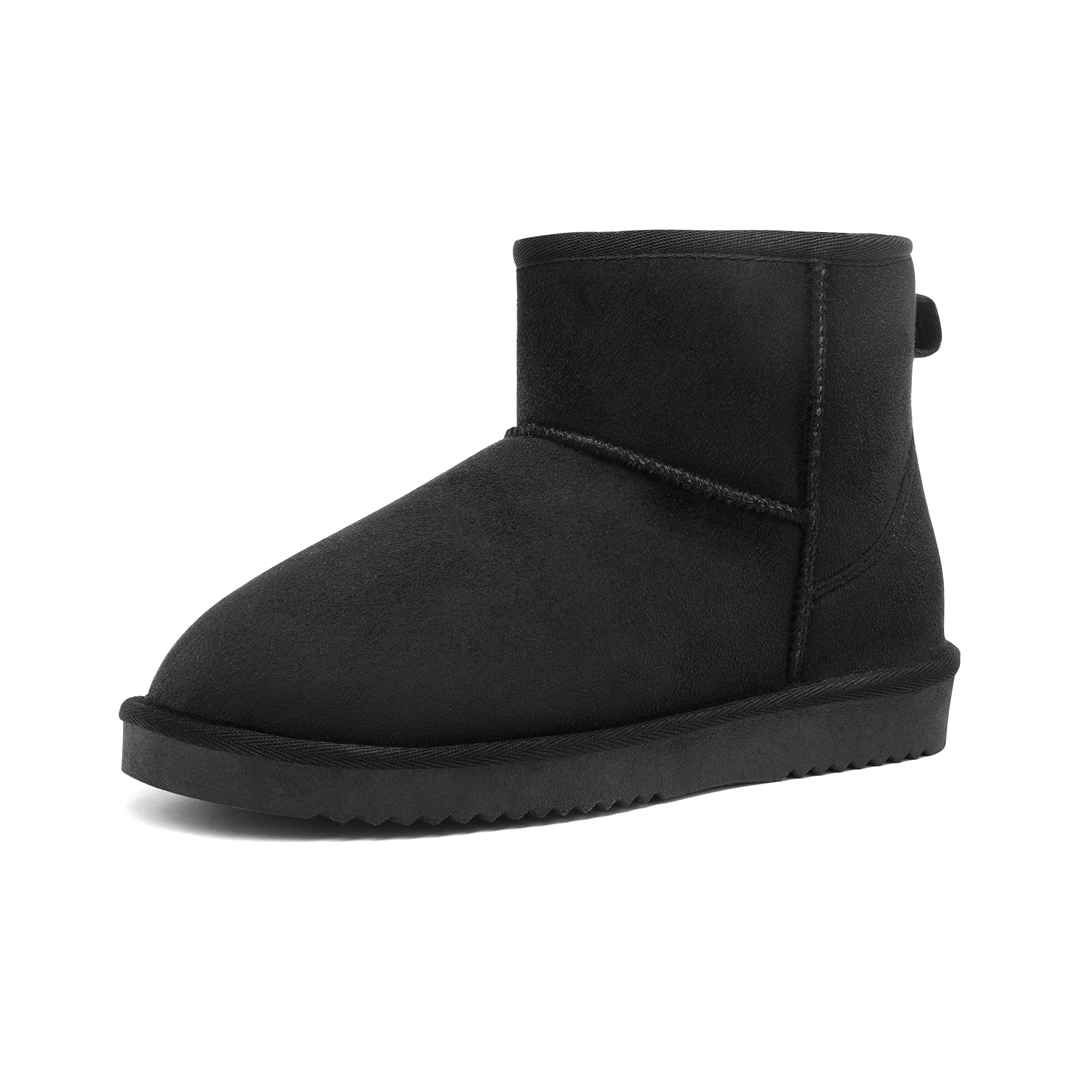 DREAM PAIRS Women's Winter Snow Boots - Slip On Ankle Boots with Faux Fur Lining in Black, Brown, Tan & Grey | Warm & Comfortable for Snowy Days, Outdoor Activities & Casual Winter Wear