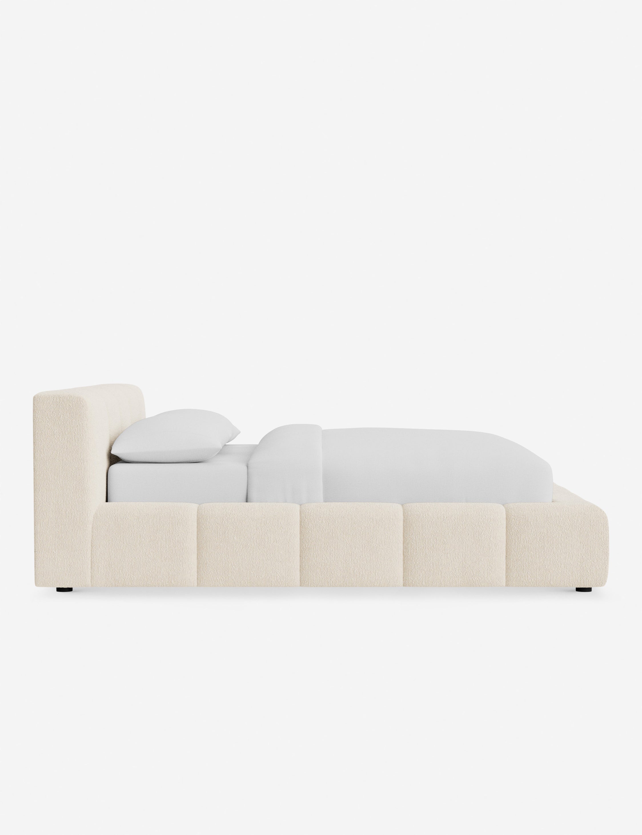 Cambry Platform Bed Frame - Modern Minimalist Wooden Bed with Headboard - Perfect for Bedroom, Guest Room & Small Spaces
