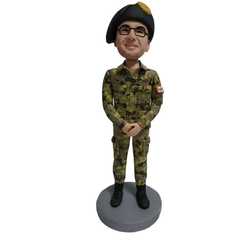 Custom US Marine Corps Bobbleheads - Personalized Military Figurines for Collectors, Gifts & Home Decor | Perfect for Veterans Day, Military Appreciation & Office Displays