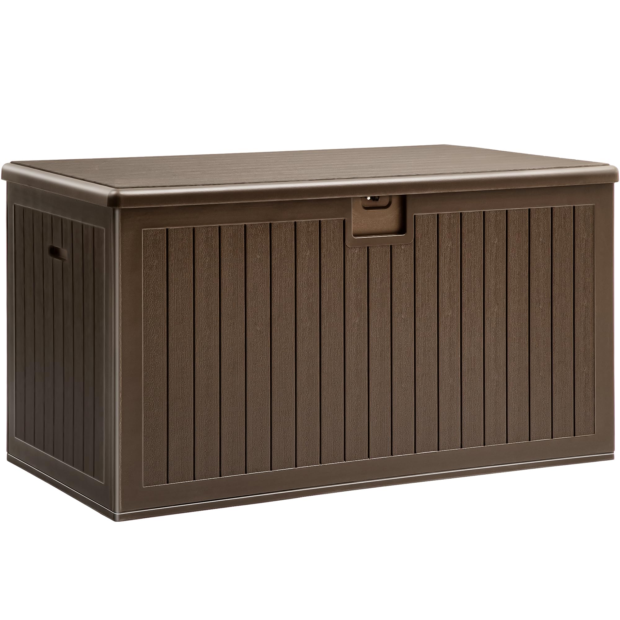 YITAHOME 230 Gallon Double-Wall Deck Box with Divider & Side Handles - Large Outdoor Storage Container for Patio Furniture Cushions, Garden Tools, Pool Accessories - Waterproof & Lockable Deck Storage Box for Backyard, Porch, and Poolside Organization