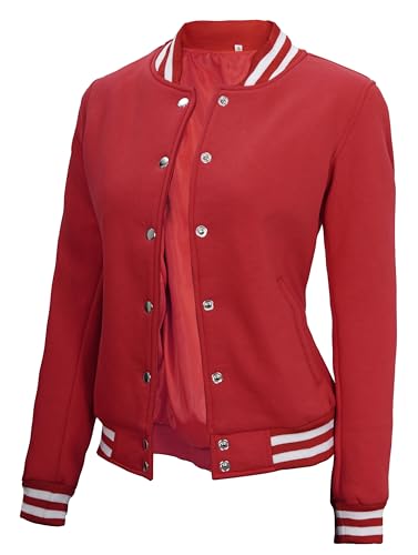 Womens Varsity Jacket - Red