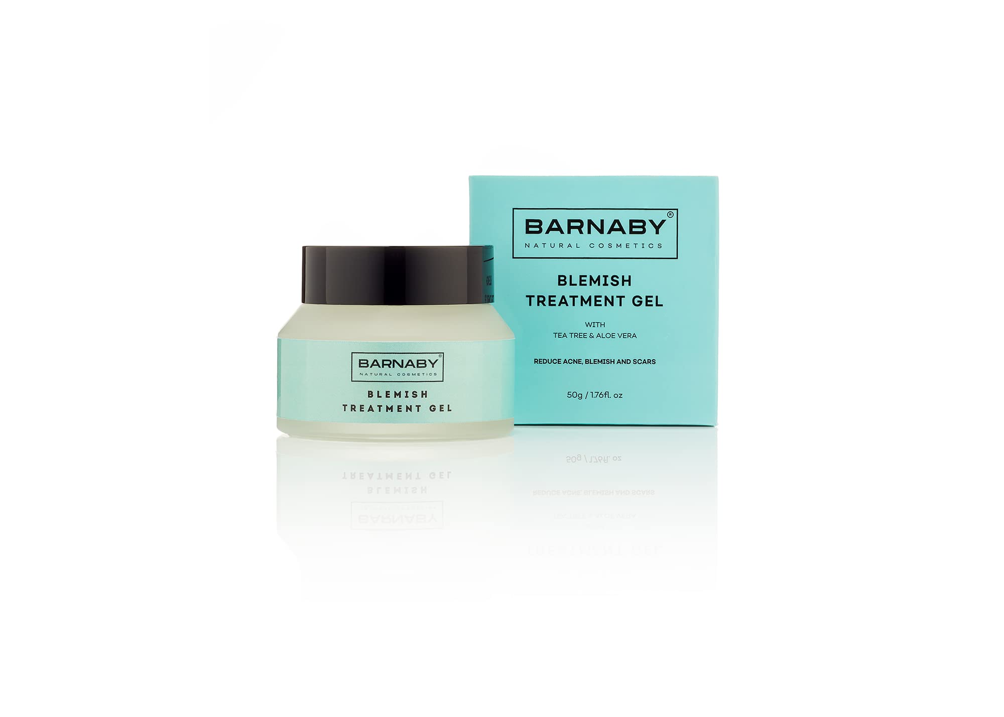Barnaby Skincare Blemish Treatment Gel - Natural Acne, Spot & Scar Reducer with Aloe Vera & Tea Tree Oil | Gentle Face Care for Clear Skin | Perfect for Daily Skincare Routine & Post-Breakout Recovery
