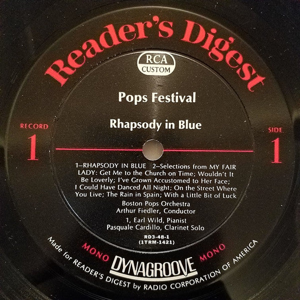 Arthur Fiedler & Boston Pops Orchestra - Pops Festival (10 LP Vinyl Box Set, Compilation, Mono, Near Mint or Mint Condition) - Perfect for Classical Music Collectors & Vinyl Enthusiasts