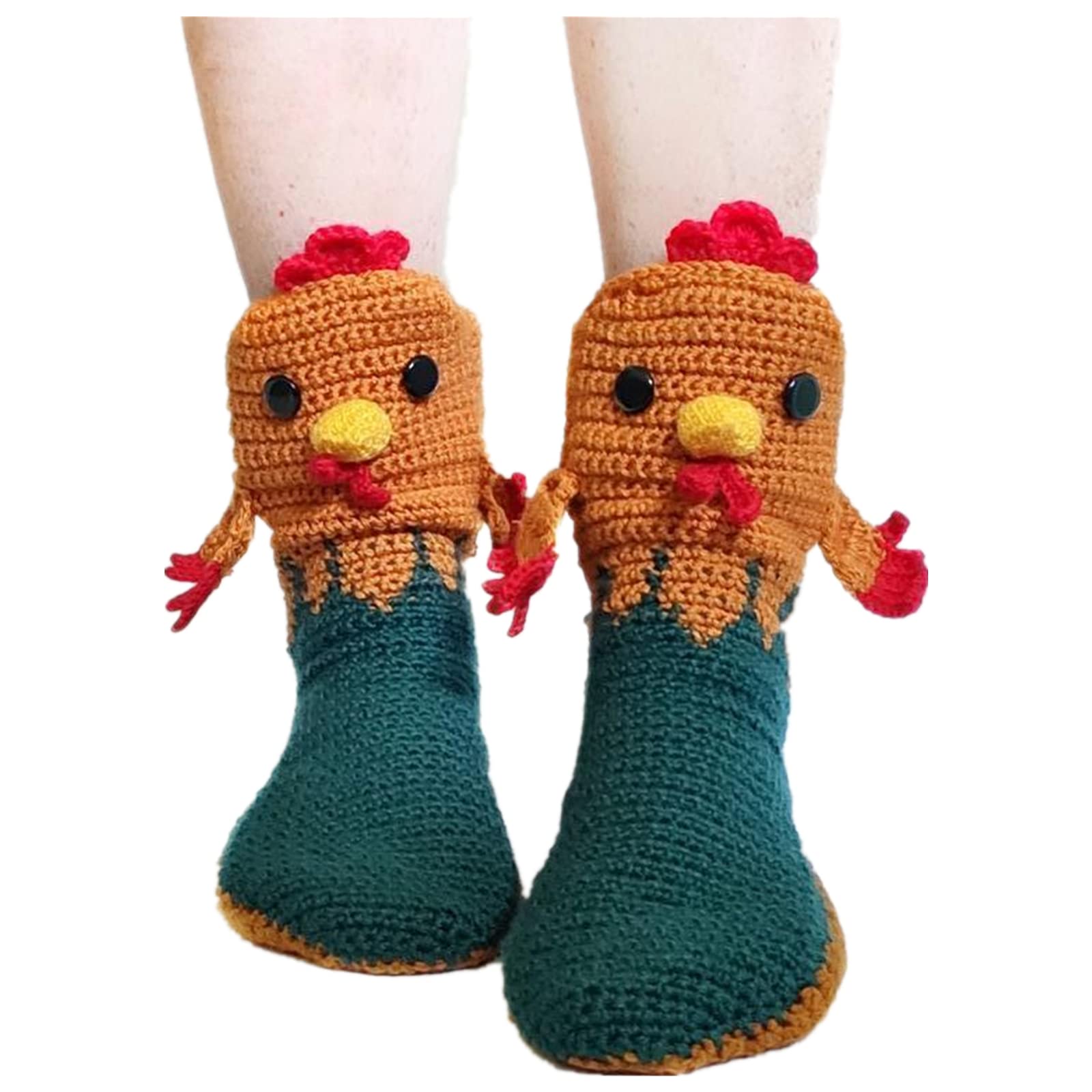 Warm 3D Animal Socks for Adults & Kids - Cute Cartoon Knitted Winter Socks with Non-Slip Sole | Cozy Homewear for Family, Christmas Gifts & Funny Lounge Accessories