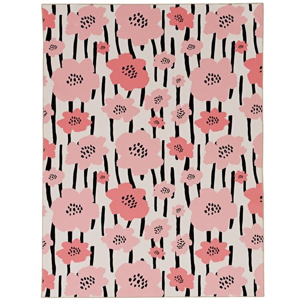 5'x7' Ivory Transitional Washable Polyester Rug - Perfect for Living Room, Bedroom & Office Decor