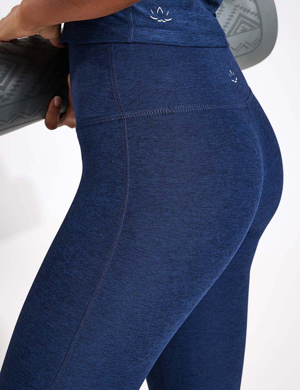 Spacedye High Waisted Yoga Pants for Women - Nocturnal Navy | Comfortable Workout Leggings for Yoga, Running & Gym