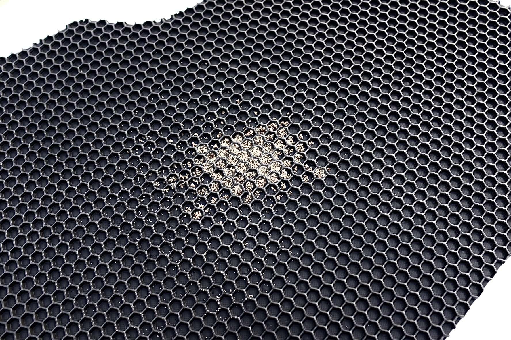 Universal Car Floor Mats - Hexagon Anti-Slip Design, Heavy Duty Waterproof & Easy Clean Dirt Catcher - Perfect for SUVs, Trucks & Sedans (Black, Driver Side, Large 1 Piece) - Ideal for All-Weather Protection & Messy Commutes