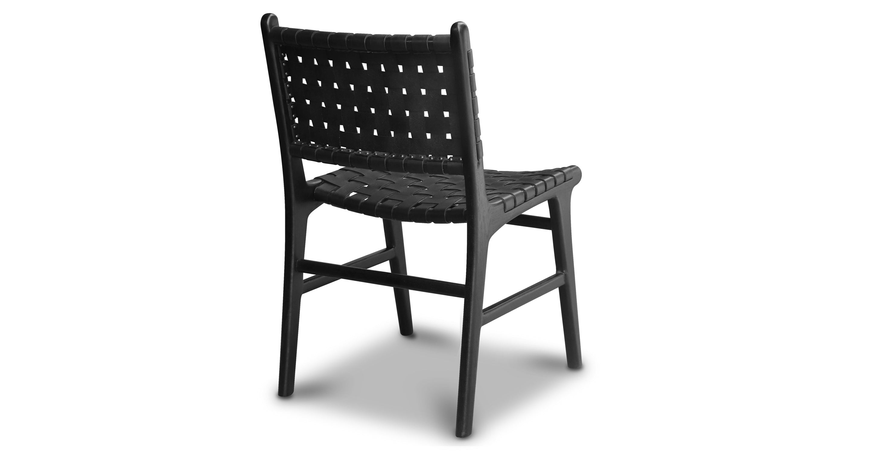 Premium Teak & Leather Dining Chair - Handcrafted Solid Wood & Genuine Leather - Perfect for Dining Room, Kitchen, or Restaurant Use