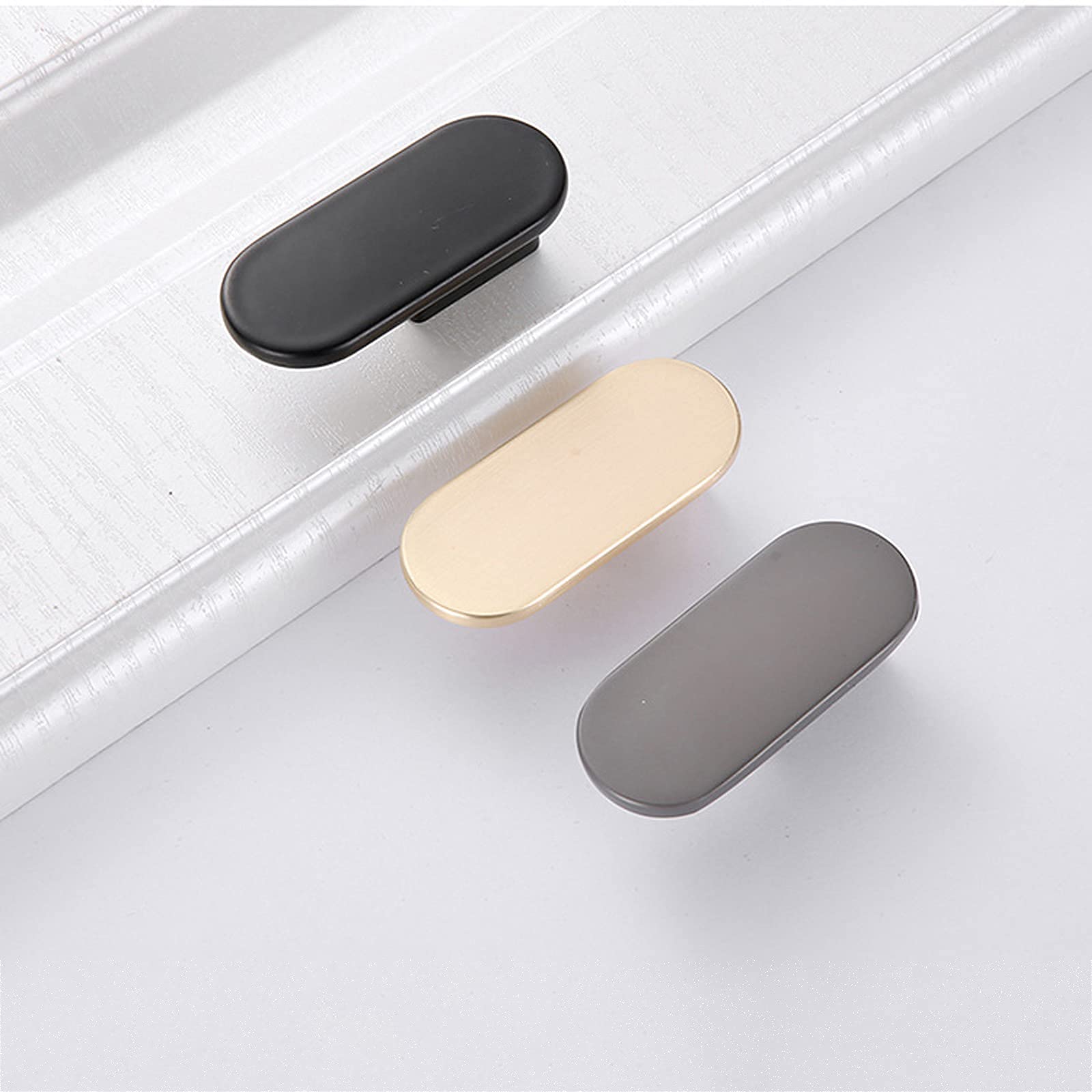 Stainless Steel Cabinet Handles & Drawer Pulls - 10 Pack & 20 Pack Options - 3/5 Inch Hole Centers - Modern Kitchen Cabinet Hardware & Dresser Drawer Handles - Perfect for Home Renovation & Furniture Upgrade