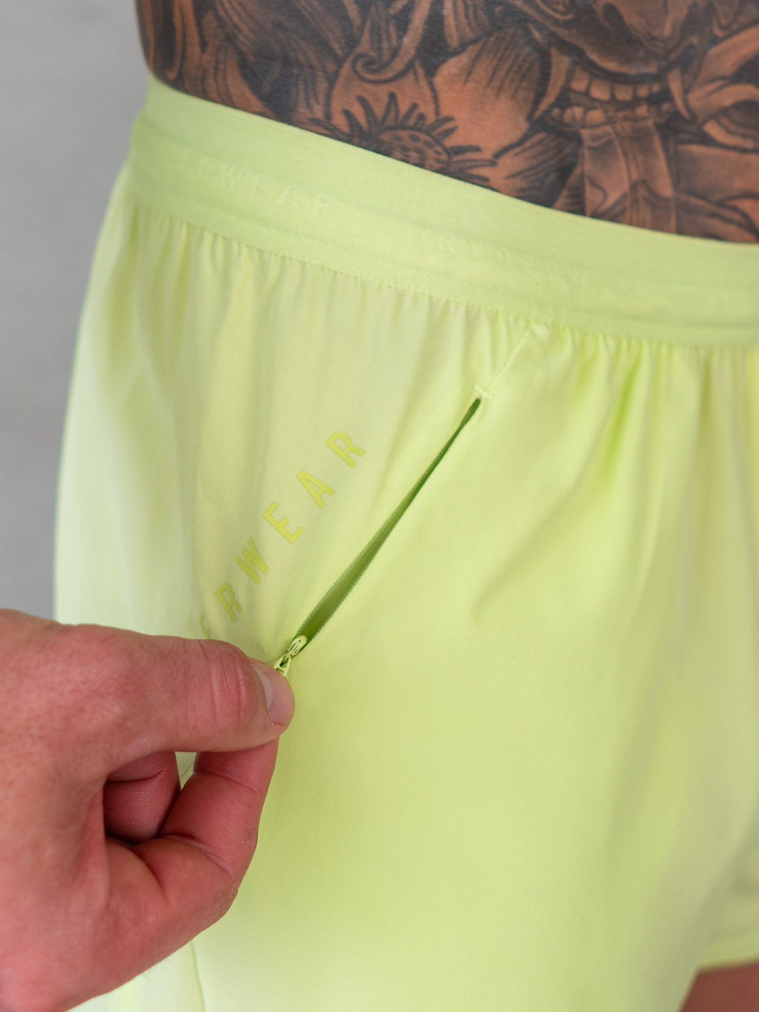 3 Pack Men's Workout Shorts - Quick Dry & Breathable Gym Shorts for Running & Training - Lime Green - Perfect for Fitness, Yoga & Outdoor Activities