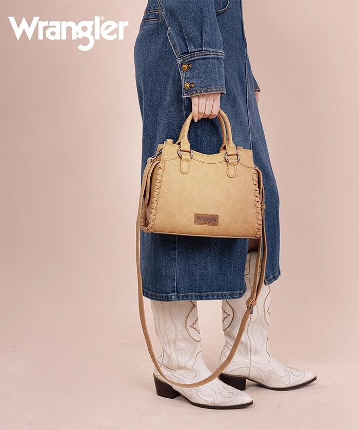 Wrangler Braided Tote Bag for Women - Stylish & Durable Woven Handbag - Perfect for Shopping, Beach, Work & Travel Accessories