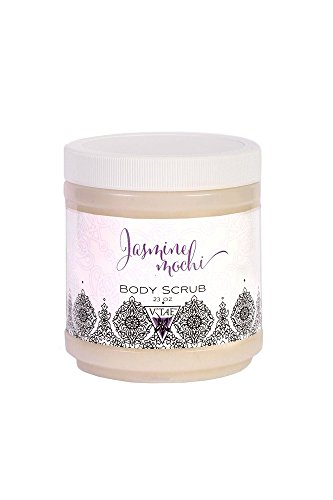 Jasmine Mochi Body Scrub - Exfoliating & Moisturizing Cream with Fragrance - 23 oz for Smooth, Glowing Skin - Perfect for Spa Day & Self-Care Routine