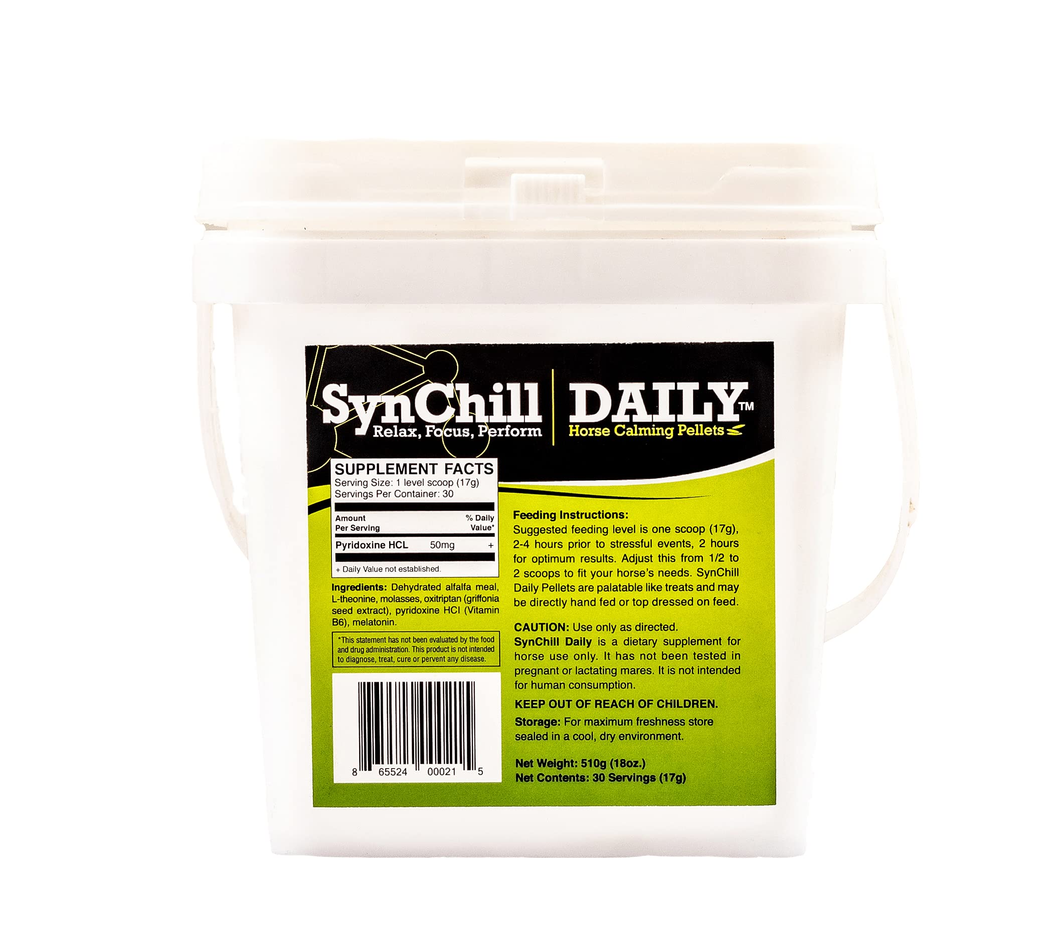 SynChill 100% Natural Focus & Performance Supplement - Lab Tested, Olympian Approved Nutritional Pellets (30 Servings) | Boost Concentration for Workouts, Study & Daily Tasks | Made in USA