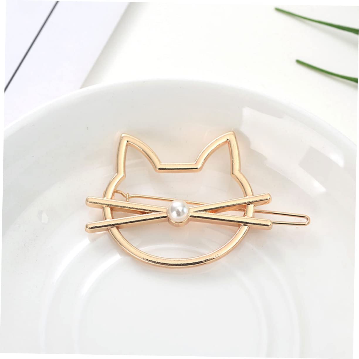 FRCOLOR Fashion Cat Shape Hair Barrettes - Elegant Metal Hair Clips for Women & Girls - Perfect for Parties, Weddings & Daily Styling