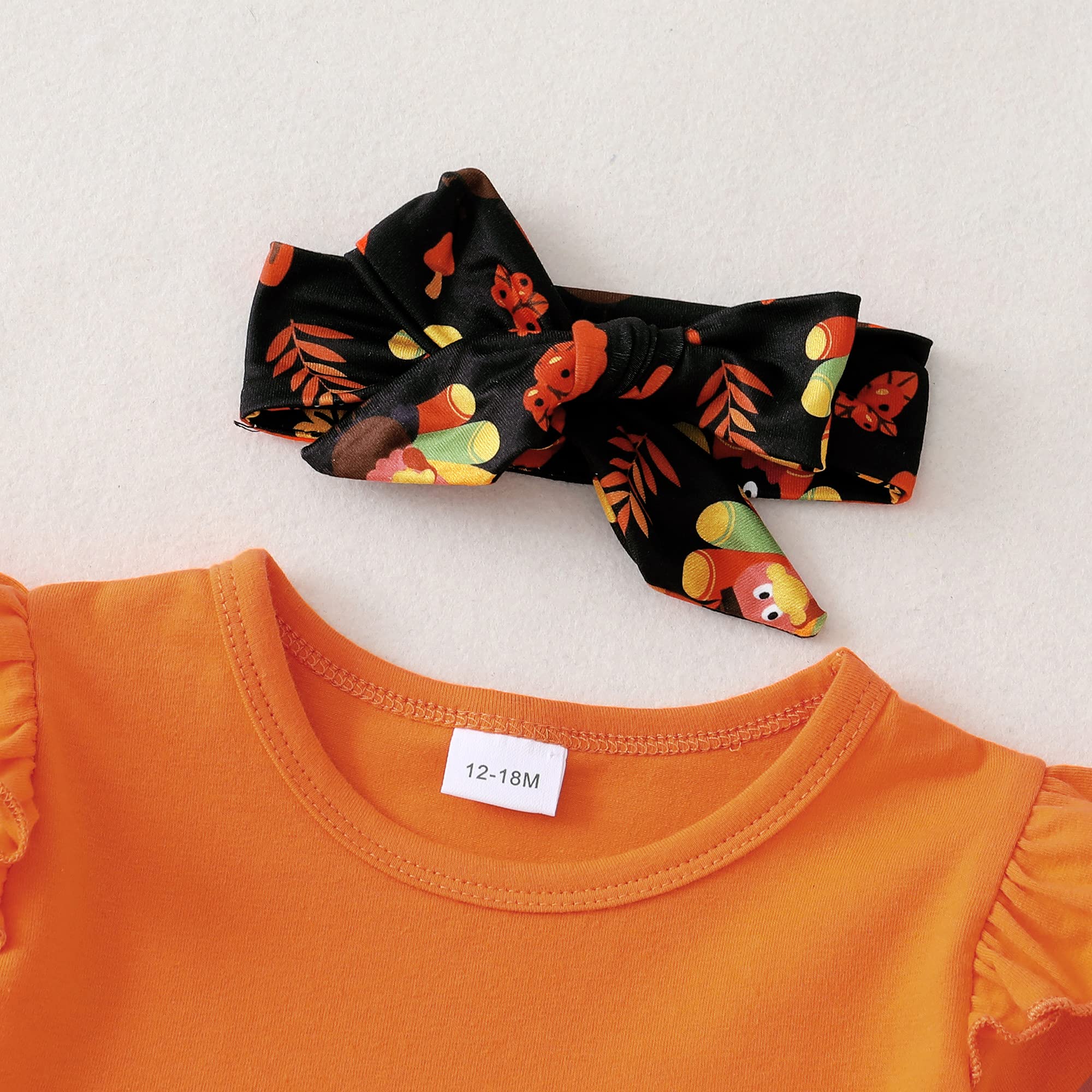 Kucnuzki Baby Girl Clothes - Toddler Girl Outfit with Ruffle Sleeve Shirt & Floral Pant Set | Fall Winter Clothing for Girls | Perfect for Holiday Photos, Family Gatherings & Playdates