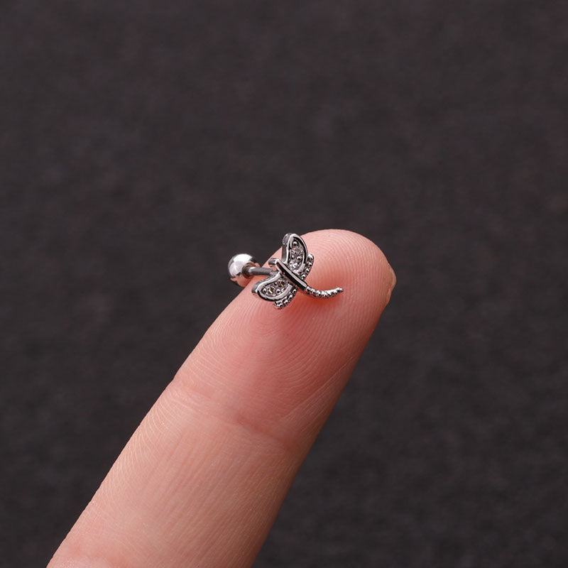 20G Heart Helix Stud Earrings for Upper Lobe Piercing - Hypoallergenic Surgical Steel Cartilage Jewelry - Perfect for Daily Wear, Parties & Gifts | HSPJ1937
