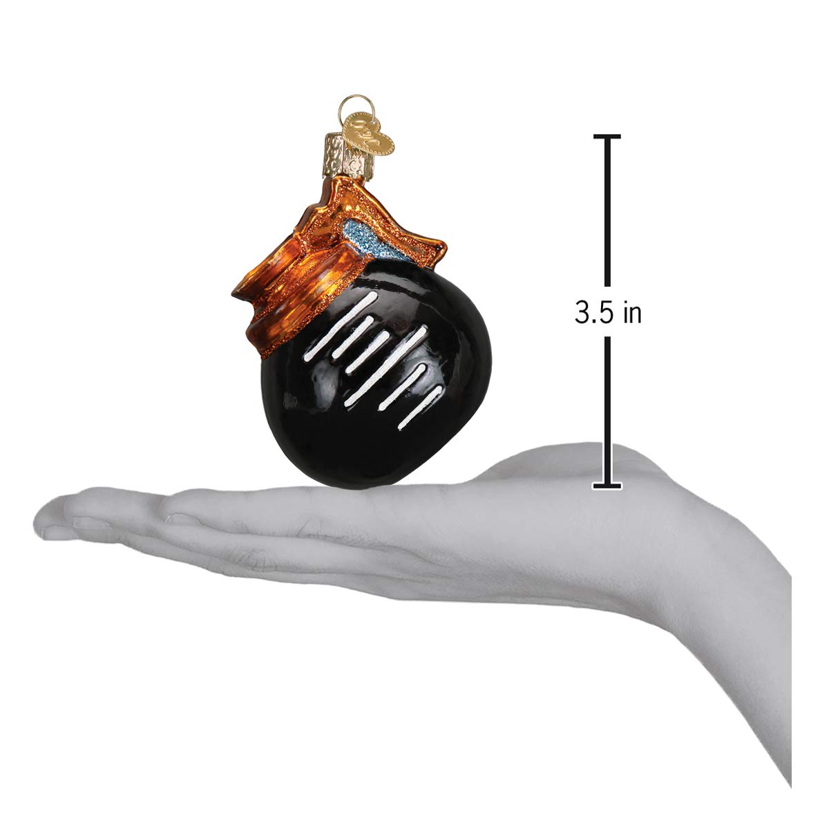 Old World Christmas Ornaments - Handcrafted Glass Blown Coffee Pot & Tea Cup Ornaments for Holiday Tree Decor | Perfect Gift for Coffee Lovers & Tea Enthusiasts | Christmas, Home, Office & Party Decoration
