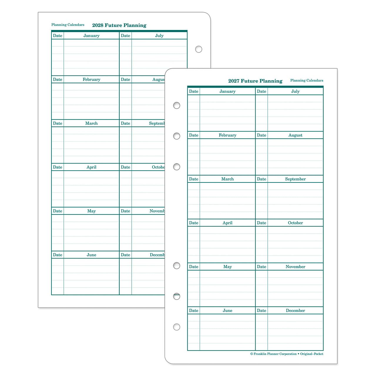 FranklinCovey 2-Page Per Day Planner 2025-2026 - Pocket Size Ring-Bound Organizer for Daily Scheduling, Time Management & Productivity - Perfect for Students, Professionals & Busy Moms (April 2025 - March 2026)
