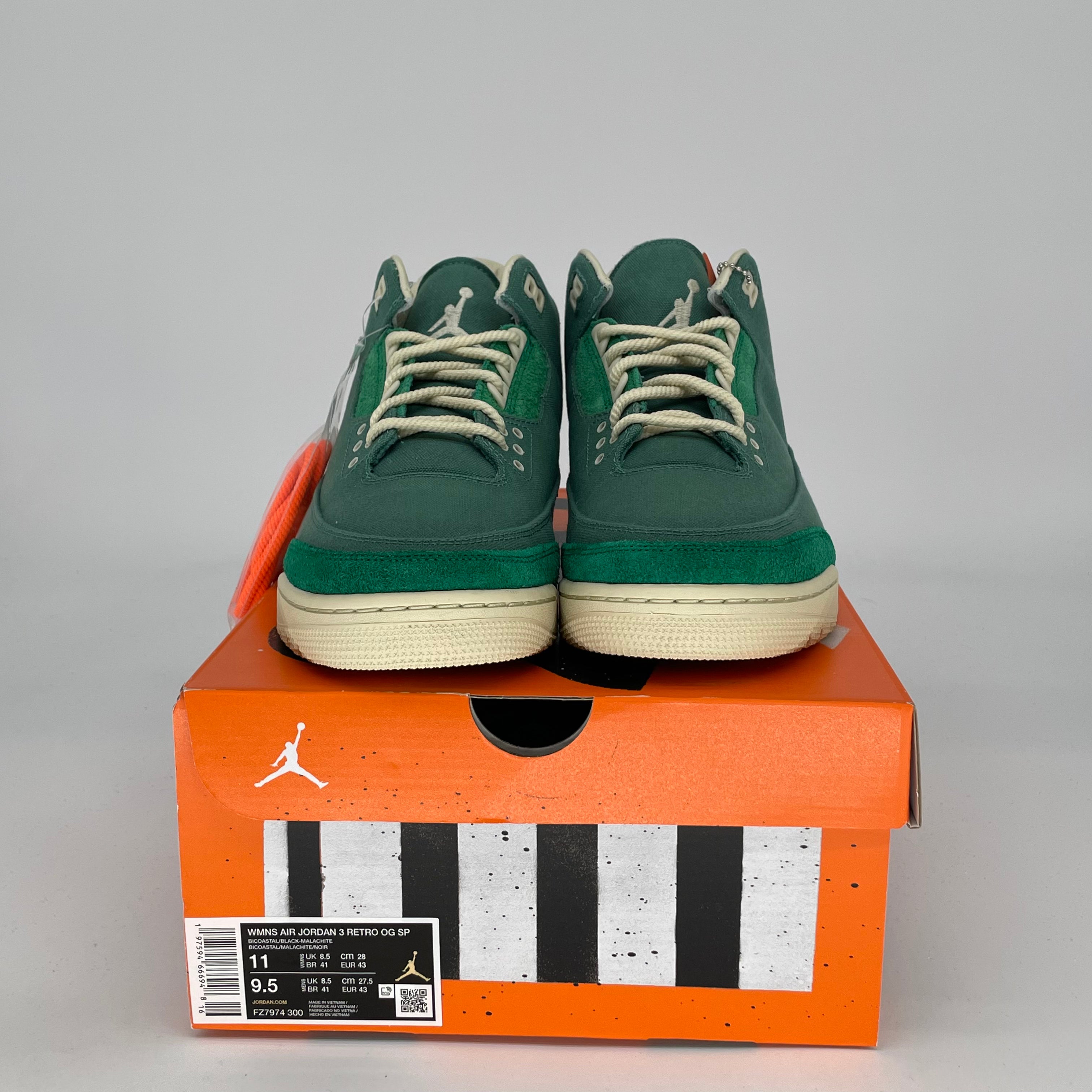 AIR JORDAN 3 Retro Nina Chanel Women's Sneakers Size 9.5/11W - Style FZ7974-300 | Basketball Shoes for Women, Casual Streetwear Fashion & Gym Workout