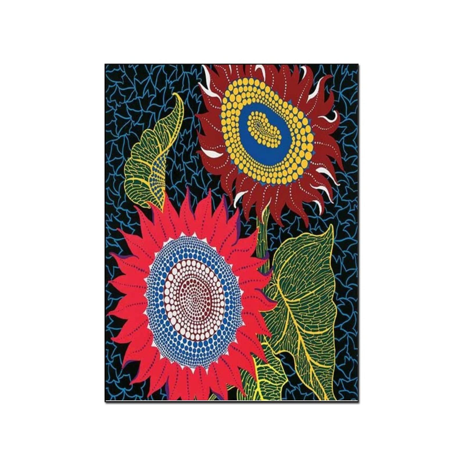Yayoi Kusama Canvas Art Print - 8x10 Inch (20x26cm) Wall Decor Poster for Living Room & Bedroom | Modern Abstract Painting for Home Office & Dorm Decoration