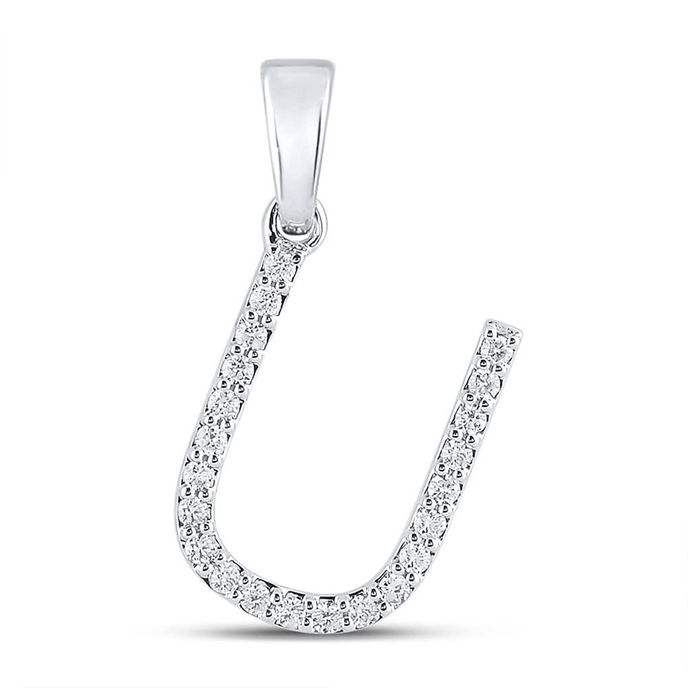 10K White Gold Women's Round Diamond 