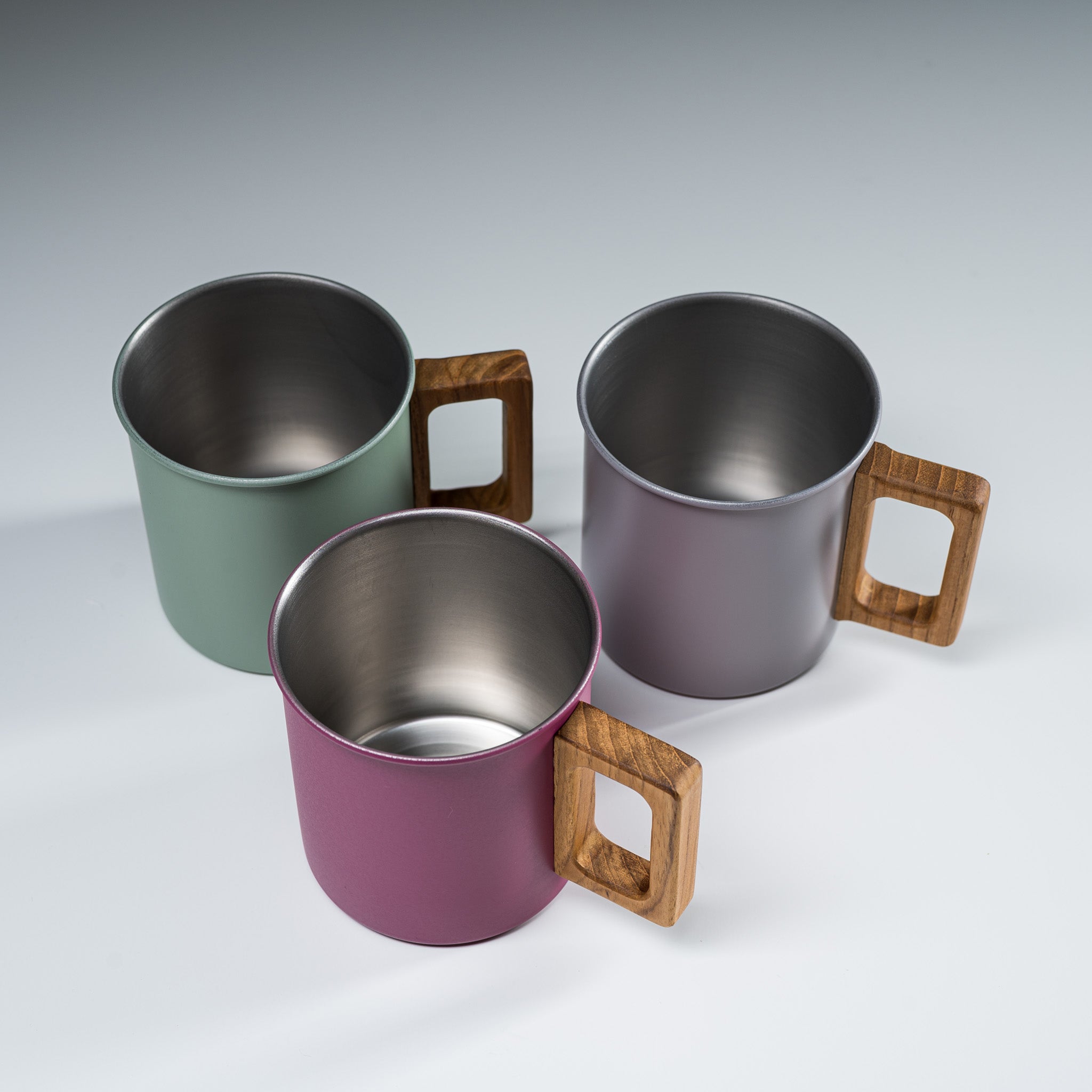 Premium Wooden Handle Coffee Mug - 3 Stylish Colors for Home, Office & Outdoor Use